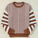  Caramel Horizon Striped Sweater