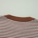  Caramel Horizon Striped Sweater