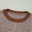  Caramel Horizon Striped Sweater