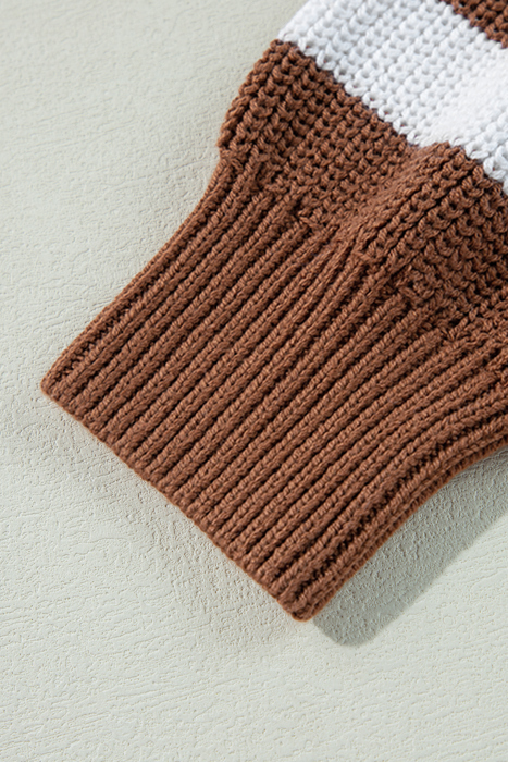 Caramel Horizon Striped Sweater