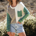  Sage Trail Colorblock Sweater