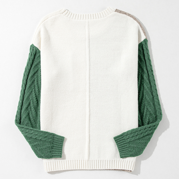 Sage Trail Colorblock Sweater