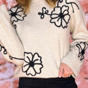  Wildflower Sketch Sweater