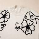  Wildflower Sketch Sweater
