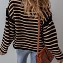  Timeless Striped Knit Pullover Sweater
