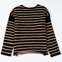  Timeless Striped Knit Pullover Sweater
