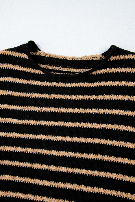 Timeless Striped Knit Pullover Sweater