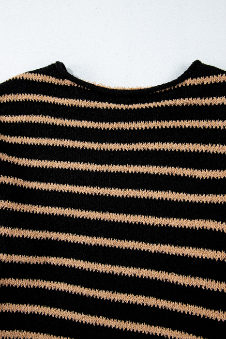 Timeless Striped Knit Pullover Sweater