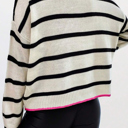  Pop Stripe Contrast Sweater