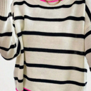 Pop Stripe Contrast Sweater