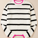  Pop Stripe Contrast Sweater