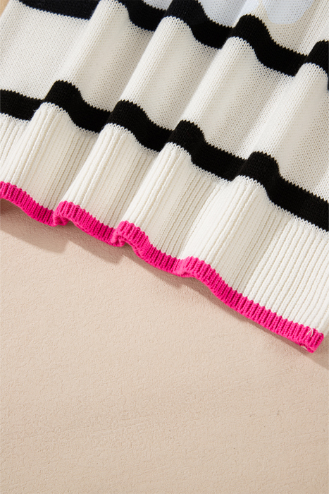 Pop Stripe Contrast Sweater