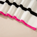  Pop Stripe Contrast Sweater