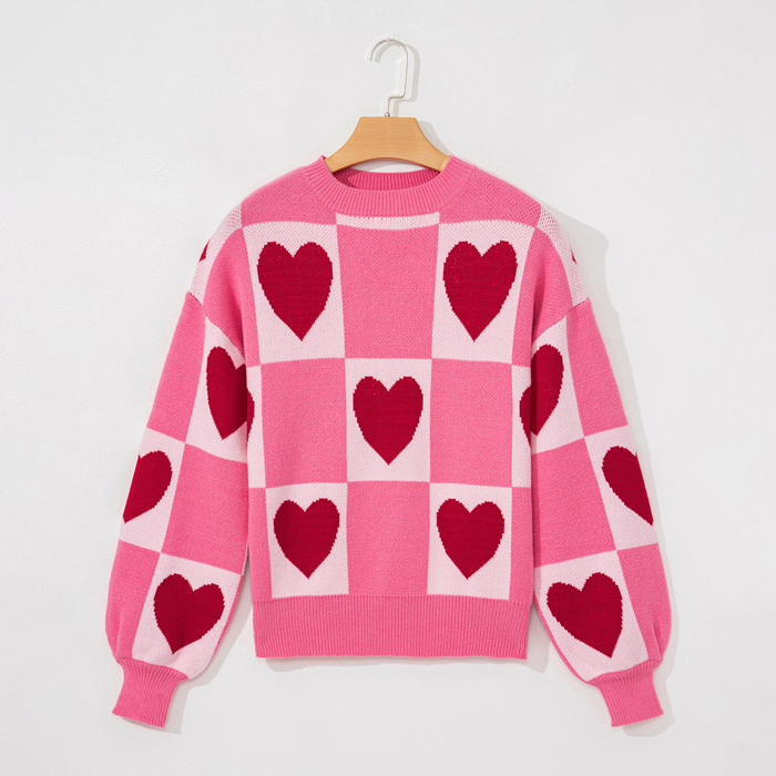 Sweetheart Checkered Knit