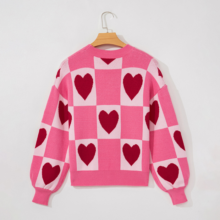 Sweetheart Checkered Knit