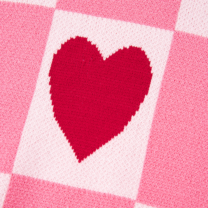 Sweetheart Checkered Knit