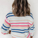  Sunset Coast Striped Knit Sweater