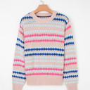  Sunset Coast Striped Knit Sweater