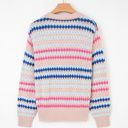  Sunset Coast Striped Knit Sweater