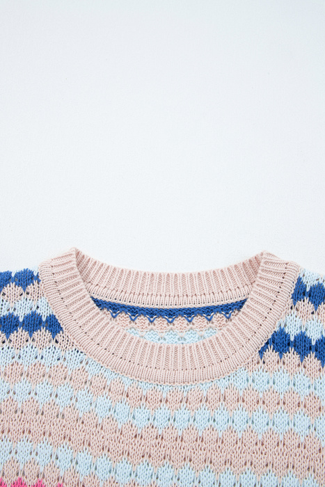 Sunset Coast Striped Knit Sweater