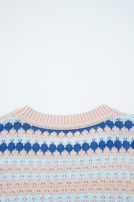Sunset Coast Striped Knit Sweater