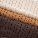  Autumn Horizon Cable Knit Sweater