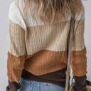  Autumn Horizon Cable Knit Sweater