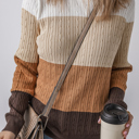  Autumn Horizon Cable Knit Sweater