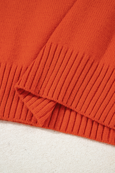 Rustic Charm V-Neck Sweater