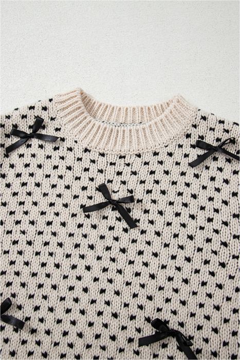 Sweet Bow Symphony Knit Sweater