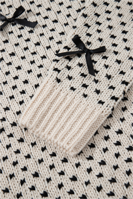 Sweet Bow Symphony Knit Sweater