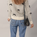  Sweet Bow Symphony Knit Sweater