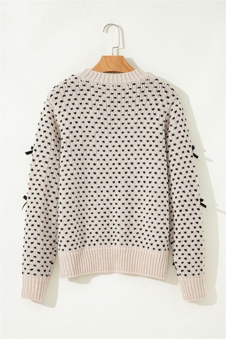 Sweet Bow Symphony Knit Sweater