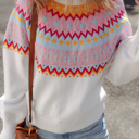  Frosted Horizon Fair Isle Sweater