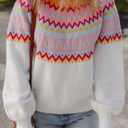  Frosted Horizon Fair Isle Sweater