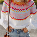  Frosted Horizon Fair Isle Sweater