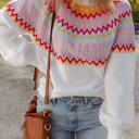  Frosted Horizon Fair Isle Sweater
