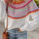  Frosted Horizon Fair Isle Sweater