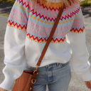  Frosted Horizon Fair Isle Sweater