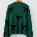  Velvet Bow Holiday Sweater