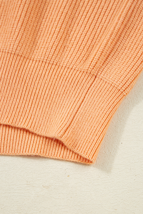 Citrus Glow Quarter-Zip Sweater