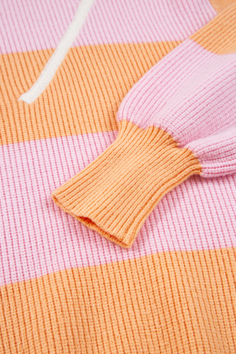 Citrus Glow Quarter-Zip Sweater