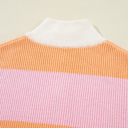 Citrus Glow Quarter-Zip Sweater