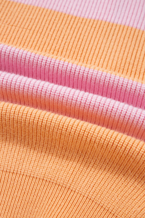 Citrus Glow Quarter-Zip Sweater