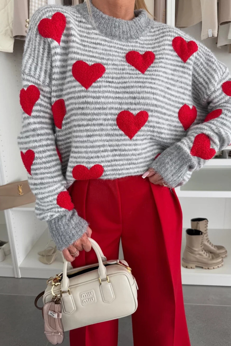 Heartstrings Striped Knit