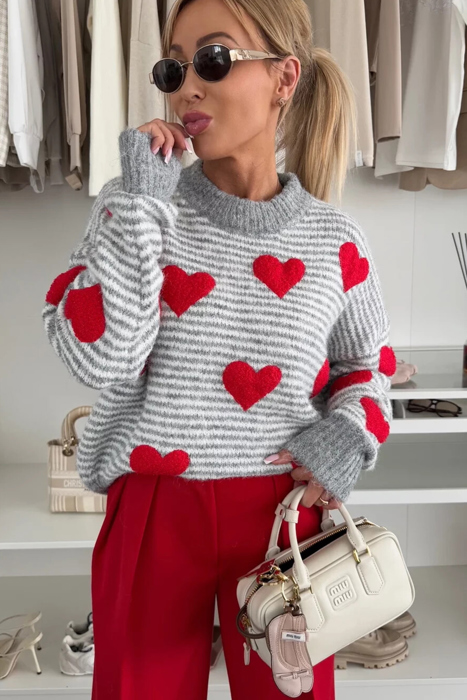 Heartstrings Striped Knit