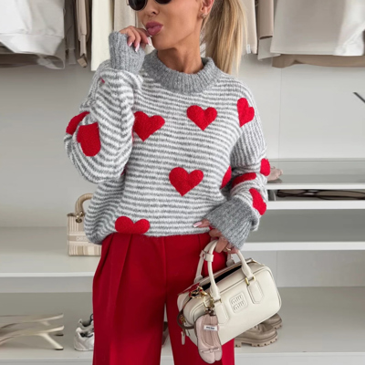 Heartstrings Striped Knit