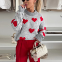  Heartstrings Striped Knit