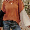  Autumn Ember Colorblock Sweater
