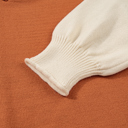  Autumn Ember Colorblock Sweater